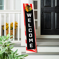 Chicago Blackhawks Summer Seasonal Single Sided Large Leaner, 46"