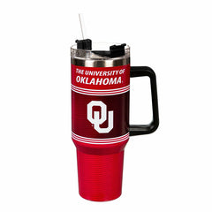 40oz Stainless Steel Canyon Cup w/ Straw, University of Oklahoma