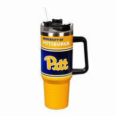 40oz Stainless Steel Canyon Cup w/ Straw, University of Pittsburgh