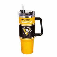 40oz Stainless Steel Canyon Cup w/ Straw, Pittsburgh Penguins