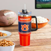 40oz Stainless Steel Canyon Cup w/ Straw, Auburn University