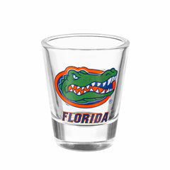University of Florida 4-Piece Ceramic and Glass 2oz. Shot Glass Set