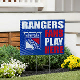 New York Rangers Coroplast Yard Sign "Fans Play Here"