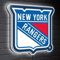 New York Rangers LED Wall Decor, Glazelite, Logo