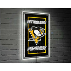 Pittsburgh Penguins Hockey Rectangle Neolite LED Decor