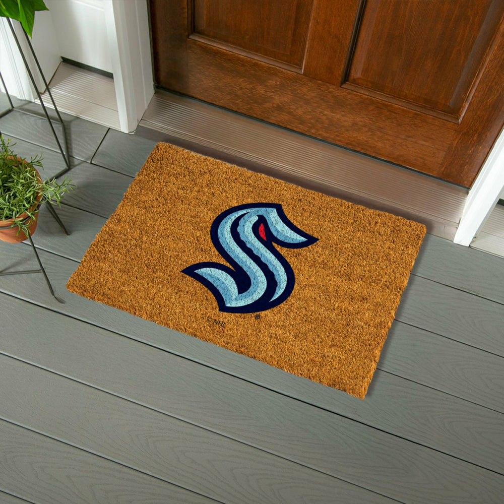 Coir Mat, 16"x28", Seattle Kraken