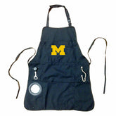 Grill Apron, Black, University Of Michigan