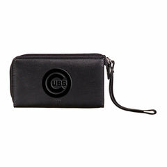 Chicago Cubs Wristlet Wallet Black