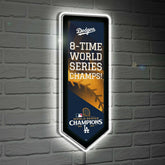 Los Angeles Dodgers LED Wall Decor, Pennant, World Series Champions 20
