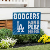 Los Angeles Dodgers Coroplast Yard Sign "Fans Play Here"