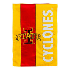 Double-Sided Embellished NCAA College Team Pride Applique House Flag,