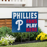Philadelphia Phillies Coroplast Yard Sign "Fans Play Here"