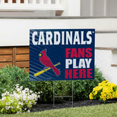 St Louis Cardinals Coroplast Yard Sign "Fans Play Here"