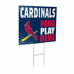St Louis Cardinals Coroplast Yard Sign "Fans Play Here"