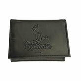 St Louis Cardinals Tri-Fold Wallet Black