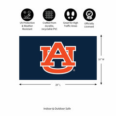 Full Color PVC Mat, 16" x 28", Auburn University