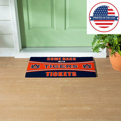28" x 16" PVC Trapper Mat, Come Back with Tickets, Auburn University