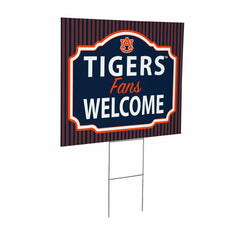 Auburn University Coroplast Yard Sign, "Fans Welcome"