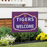 Clemson University Coroplast Yard Sign, "Fans Welcome"