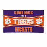28" x 16" PVC Trapper Mat, Come Back with Tickets, Clemson University