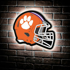 LED Wall Decor, Helmet, Clemson University