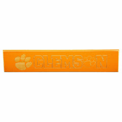Clemson University Engraved Wood Sign, 3.5" x 18"