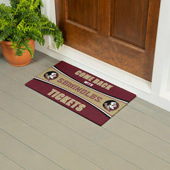28" x 16" PVC Trapper Mat, Come Back with Tickets, Florida State Unive