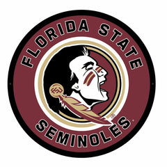 LED Wall Decor, Round, Florida State University