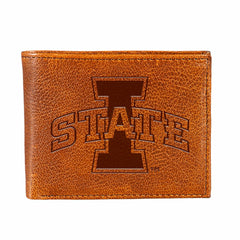 Iowa State University, Embossed 100% Genuine Tumbled Leather Passcase