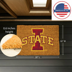 Coir Mat, 16"x28", Iowa State University