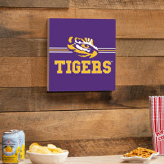 Louisiana State University Wood Wall Sign, 12x12