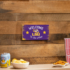 Louisiana State University Wood Wall Sign, 6x11