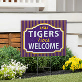 Louisiana State University Coroplast Yard Sign, "Fans Welcome"