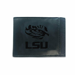 Front Pocket Wallet w/ RFID Blocking, Louisiana State University, Blac