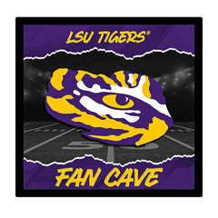 Louisiana State University 23"H x 23"L LED Wall Decor, Edgelite, Squar