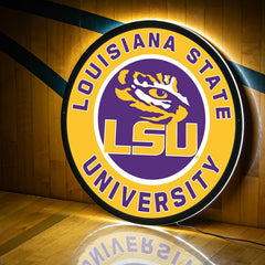 LED Wall Decor, Round, Louisiana State University