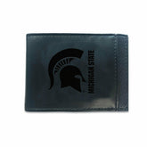 Front Pocket Wallet w/ RFID Blocking, Michigan State University, Black