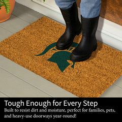 Coir Mat, 16"x28", Michigan State University