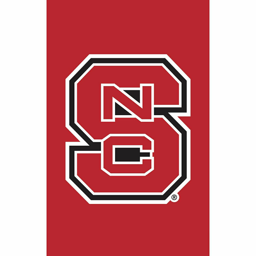 North Carolina State University Applique Garden Flag