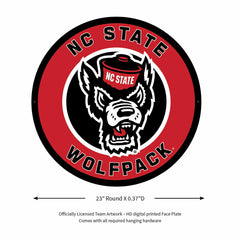 LED Wall Decor, Round, North Carolina State University