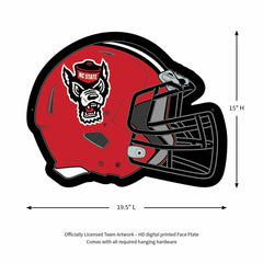 LED Wall Decor, Helmet, North Carolina State University