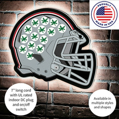 LED Wall Decor, Helmet, Ohio State University
