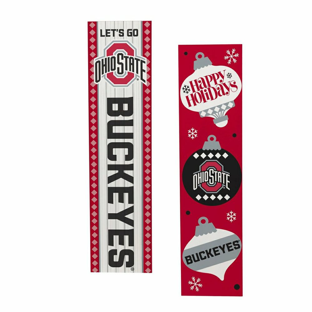47" Double Sided Leaner, Ohio State University, Christmas