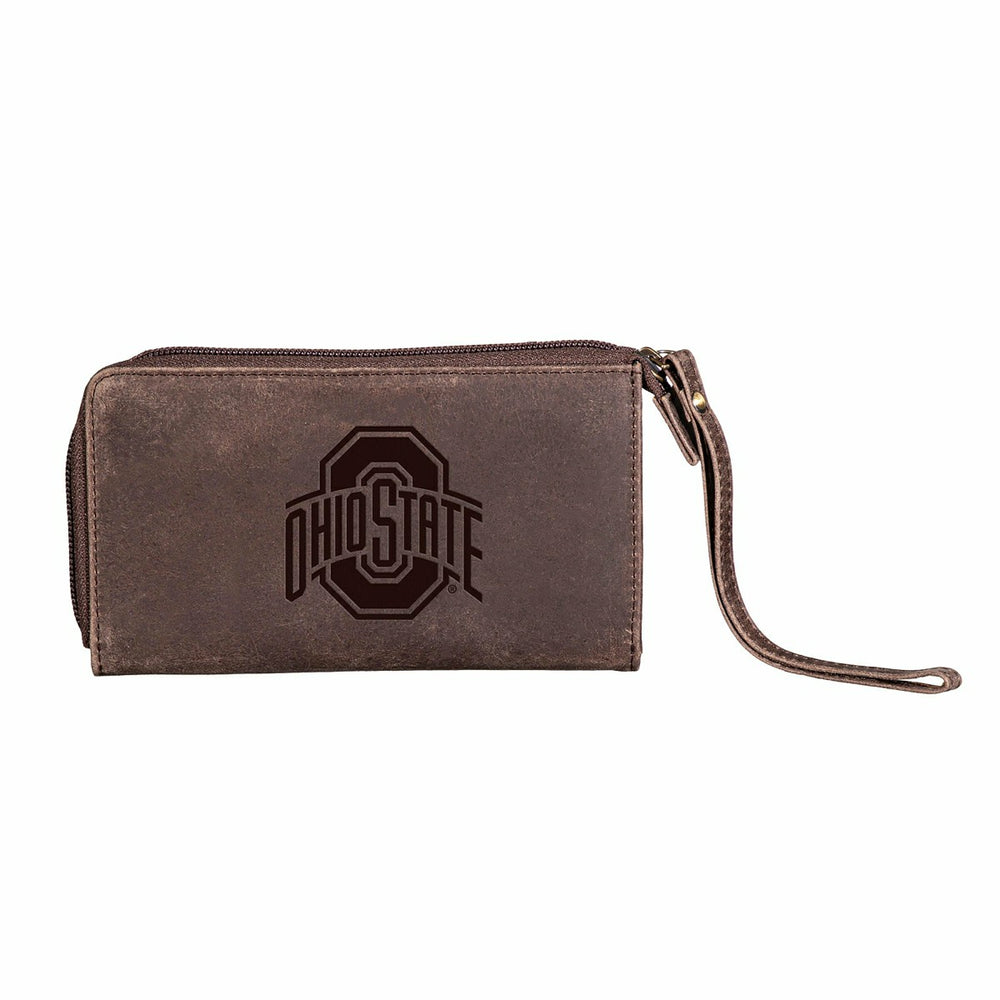 Wristlet Wallet, Brown, Ohio State University