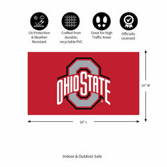 Full Color PVC Mat, 16" x 28", Ohio State University
