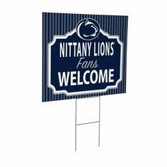 Penn State Coroplast Yard Sign, "Fans Welcome"