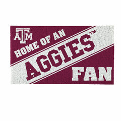 Texas A&M, PVC Mat COLOR, Home of a Fan
