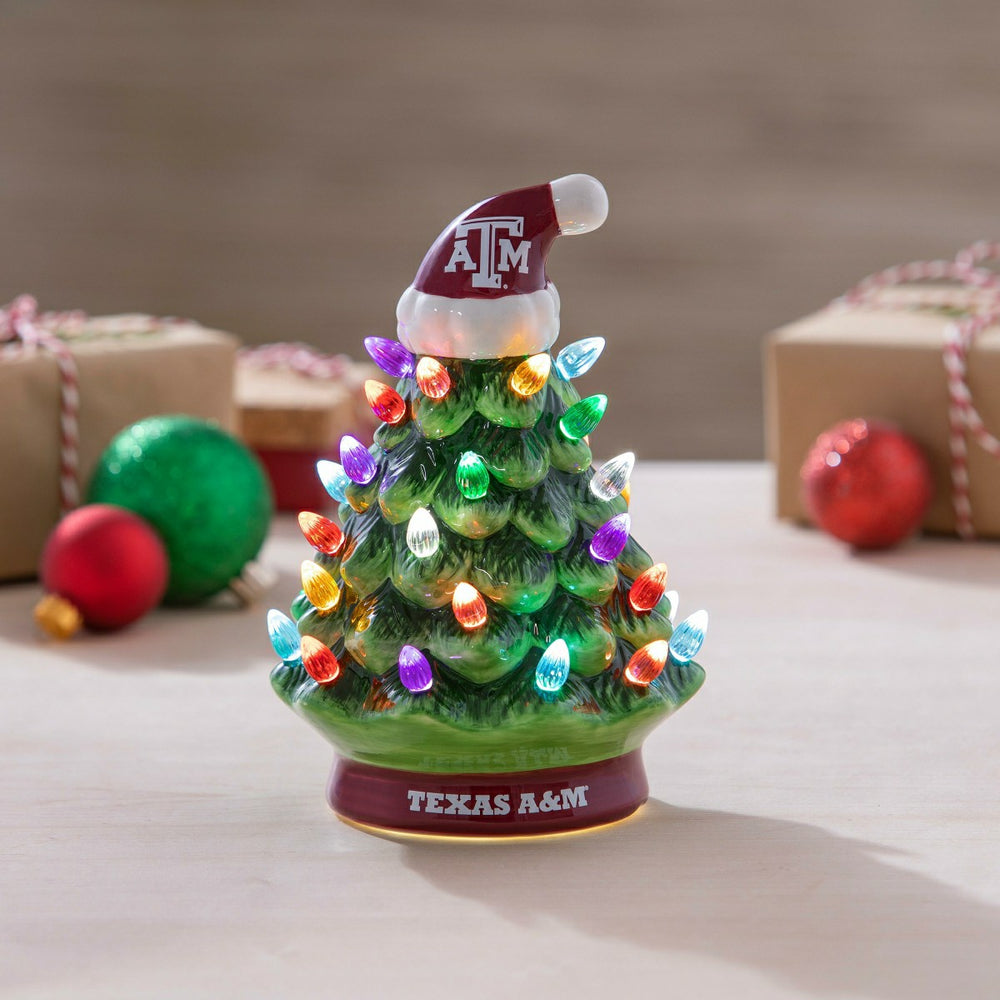 8" LED Ceramic Christmas Tree, Texas A&M