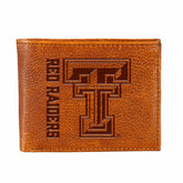 Texas Tech University, Embossed 100% Genuine Tumbled Leather Passcase