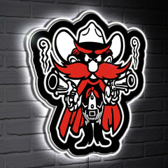 LED Wall Decor, Glazelite, College Mascot, Texas Tech University